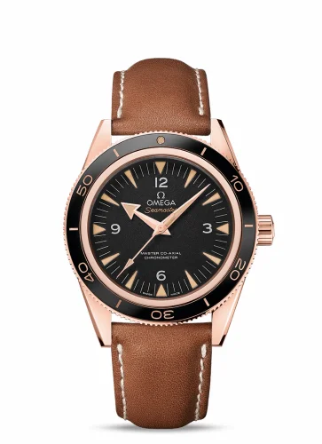 Omega Seamaster 300 Master Co-Axial Sedna Gold / Black / Strap 233.62.41.21.01.002 (23362412101002)